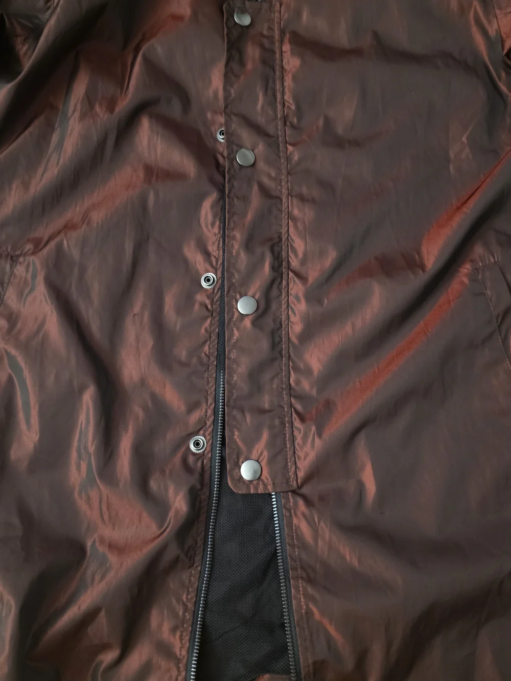 Obermeyer Men’s Long Bomber Jacket in Burgundy with Black Trim